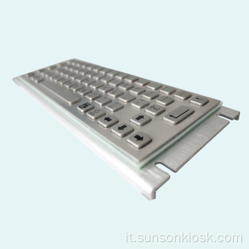 Tastiera e touch pad in metallo robusto